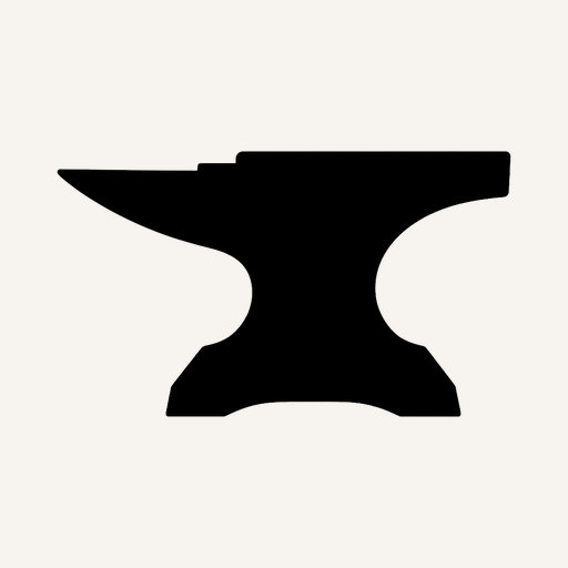 Anvil on cream